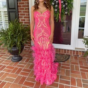 Jovani pink prom dress
